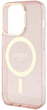 Etui plecki Guess Glitter Gold MagSafe do Apple iPhone 14 Pro Max Pink (3666339125899) - obraz 3