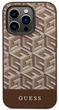 Панель Guess G Cube Stripes MagSafe для Apple iPhone 14 Pro Max Коричневий (3666339112493) - зображення 2