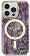 Etui plecki Guess Leopard MagSafe do Apple iPhone 14 Pro Max Pink (3666339115708) - obraz 2