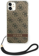 Etui plecki Guess 4G Print Strap do Apple iPhone 11 Brown (3666339046408) - obraz 2