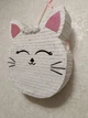 Піньята "Котик" біло-рожева - 38*40*10 + палиця - изображение 2