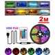 Світлодіодна стрічка LED RGB 5050 Світлова USB з пультом для фонового підсвічування телевізора IP65 2м - зображення 6