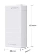УМБ Powerbank Remax RPP-310 40000 mAh 65W QC + PD швидка зарядка білий - зображення 8