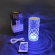 Настольная LED лампа Кристалл Роза хрустальная crystal rose на аккумуляторе с сенсорным управлением на пульте управления 16 см. 16 цветов - изображение 9