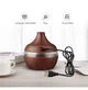 Домашний увлажнитель воздуха Аромадиффузор Mini USB Humidifier с LED подсветкой Коричневый - изображение 4