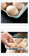 Контейнер для зберігання яєць Egg Storage Box, пластиковий лоток на 14шт. з прозорою кришкою, Білий - зображення 3