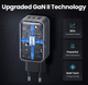 Задрядное устройство Ugreen GaN 65W Quick Charge 4.0 3.0 Type C на 3 порта (CD244) - изображение 2