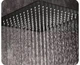 Лейка потолочная с кронштейном для тропического душа квадратная KAISER 25X25 черная - изображение 3