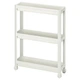 Візок білий 54x18x71cm Ikea VESKEN 004.712.22 - зображення 1