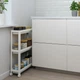 Візок білий 54x18x71cm Ikea VESKEN 004.712.22 - зображення 2