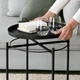 Столик з підносом 45x53см, чорний IKEA GLADOM 504.119.90 - изображение 5