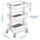 Візок, білий 35x45x78cm Ikea RÅSKOG 203.829.32 - изображение 7