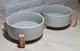 Керамические миски на подставке 400 мл х 2 шт. Серые - изображение 3