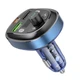 FM-трансмітер модулятор BOROFONE BC47 (30W PD/QC) 2USB - Type-C швидка зарядка для телефону Синій - зображення 4