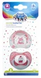 Набор пустышек силиконовых симметричных 2 шт. Коралловые Canpol babies 0-6 мес (5901691833067) - изображение 4