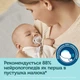 Набор пустышек силиконовых симметричных ROYAL BABY 2 шт. Голубой Canpol babies 0-6 мес (5903407993492) - изображение 10