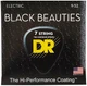 Cтруны для электрогитары DR STRINGS BLACK BEAUTIES ELECTRIC - LIGHT 7-STRING (9-52) - изображение 1