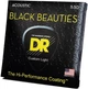 Cтруны для акустической гитары DR STRINGS BLACK BEAUTIES ACOUSTIC - CUSTOM LIGHT (11-50) - изображение 2