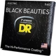 Cтруны для электрогитары DR STRINGS BLACK BEAUTIES ELECTRIC - EXTRA HEAVY 7-STRING (11-60) - изображение 2