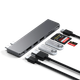 Адаптер Satechi Aluminum USB-C Pro Hub Slim Adapter Space Gray (ST-HUCPHSM) - изображение 8