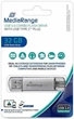 Флеш-накопичувач MediaRange USB 3.0 combo flash drive, with USB Type-C plug, 32GB (MR936) - зображення 2
