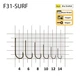 Гачки з повідцем HISASHI HOOK F-31 SURF №12 повод.0.16мм флюр 200FC 10шт - зображення 3