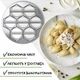 Металева вареничниця (форма для приготування вареників) Ø26 см Харків ХЕАЗ - зображення 8