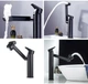 Змішувач трансформер Swiveling Faucet обертовий для ванної кімнати та кухні | Кран універсальний на раковину поворотний Чорний - зображення 4