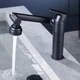 Змішувач трансформер Swiveling Faucet обертовий для ванної кімнати та кухні | Кран універсальний на раковину поворотний Чорний - зображення 3