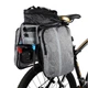 Розкладна велосипедна сумка "штани" на багажник 25 л West Biking ТОP сіра - зображення 8