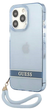 Etui plecki Guess Translucent Strap do Apple iPhone 13/13 Pro Blue (3666339040697) - obraz 1