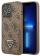 Панель Guess 4G Triangle Logo Cardslot для Apple iPhone 13/13 Pro Brown (3666339048228) - зображення 1