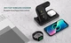 Беспроводная зарядная док-станция 15W 3 в 1 для iPhone, Apple Watch, AirPods Pro, Samsung и устройств с функцией беспроводной зарядки Qi - изображение 8