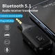 Бездротовий Bluetooth адаптер передавач та аудіоприймач AUX трансмітер 3,5мм з вбудованим акумулятором та мікрофоном BT 5.1 - зображення 4