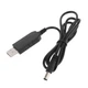 Кабель для питания роутеров и других устройств 5.5*2.5 мм. / USB 5 вольт на DC 9 вольт / 100 см. / черный - изображение 3