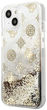 Etui plecki Guess Peony Liquid Glitter do Apple iPhone 13 mini Gold (3666339025038) - obraz 1