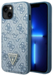 Панель Guess 4G Triangle Logo Cardslot для Apple iPhone 13 mini Blue (3666339047764) - зображення 1