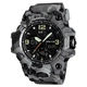 Часы наручные мужские с подсветкой Skmei 1155BCMGY gray camouflage - изображение 1