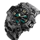 Часы наручные мужские с подсветкой Skmei 1155BCMGY gray camouflage - изображение 2