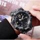 Часы наручные мужские с подсветкой Skmei 1155BCMGY gray camouflage - изображение 3