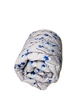Ковдра зимова Vital Textile двоспальна 180х220см (сіра з синіми квітами) - изображение 1