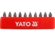 Набір насадок викруткових "Philips" PН1 x 25 мм. HEX 1/4" 10 шт. YATO (YT-0474) - изображение 1