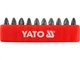 Набір насадок викруткових "Pozidriv" РZ2 x 25 мм. HEX 1/4" 10 шт. YATO (YT-0471) - изображение 1
