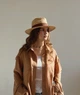 Шляпа из натурального рафия с коричневой лентой D.Hats - изображение 2