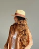 Шляпа из натурального рафия с коричневой лентой D.Hats - изображение 3