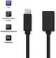 Kabel Qoltec USB Typ-C - USB Typ A 0.25 m czarny (5901878504223) - obraz 2