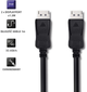 Кабель Qoltec DisplayPort v1.3 - DisplayPort v1.3 8K 1 m чорний (5901878504650) - зображення 2