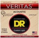 Струны для акустической гитары DR STRINGS VERITAS COATED CORE ACOUSTIC GUITAR STRINGS - CUSTOM LIGHT (11-50) - изображение 1