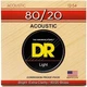 Струни для акустичної гітари DR STRINGS HI-BEAM ACOUSTIC 80/20 BRONZE - LIGHT (12-54) - зображення 1