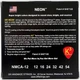 Струни для акустичної гітари DR STRINGS NEON MULTI-COLOR ACOUSTIC - LIGHT (12-54) - зображення 3